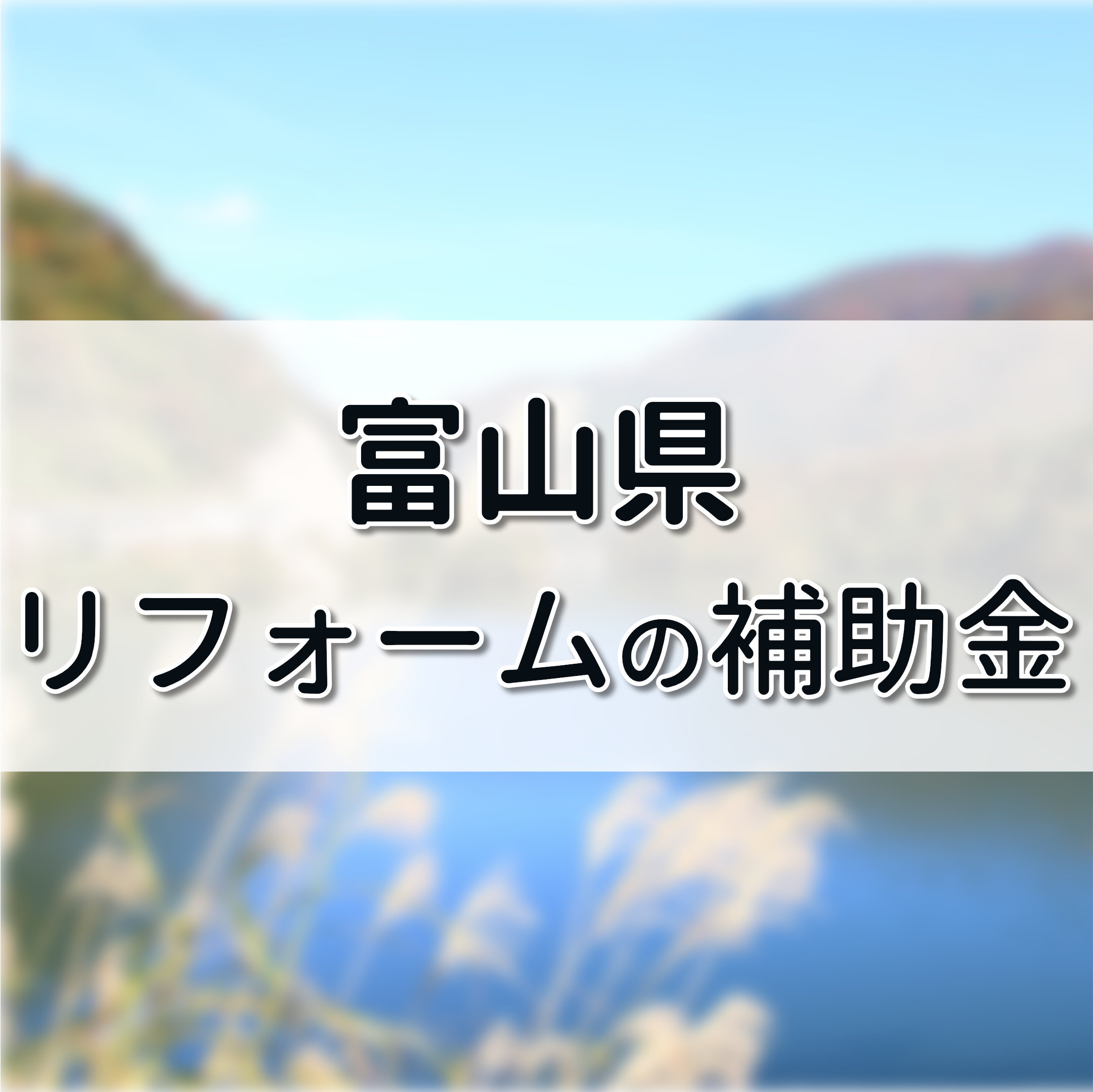 富山県リフォーム補助金 富山市や高岡市で活用できる制度